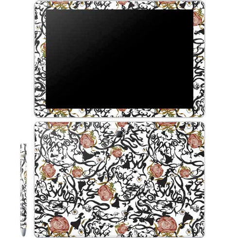 Disney Snow White Roses and Character Silhouette Galaxy Book 12in Skin